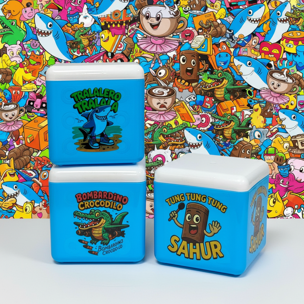 Dulcero Cubo Contenedor Brainrot