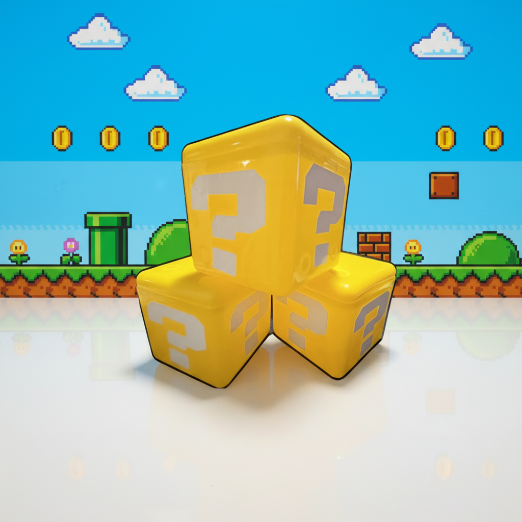 Dulcero Cubo Contenedor Mario Bros