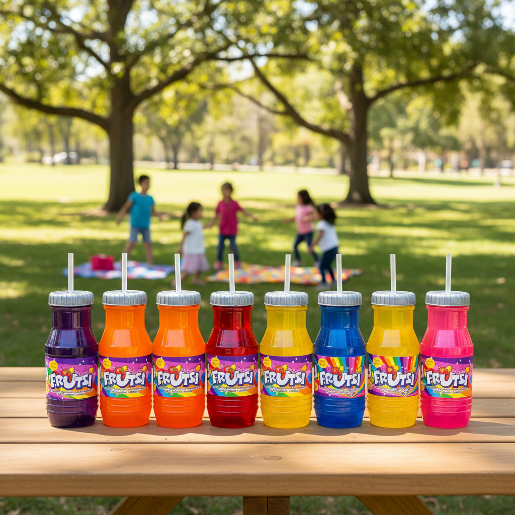 Vaso Mini Frutsi con Popote 900ml