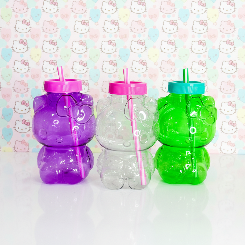 Vaso Hello Kitty con Popote 1L