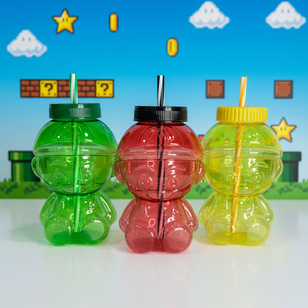 Vaso Mario con Popote