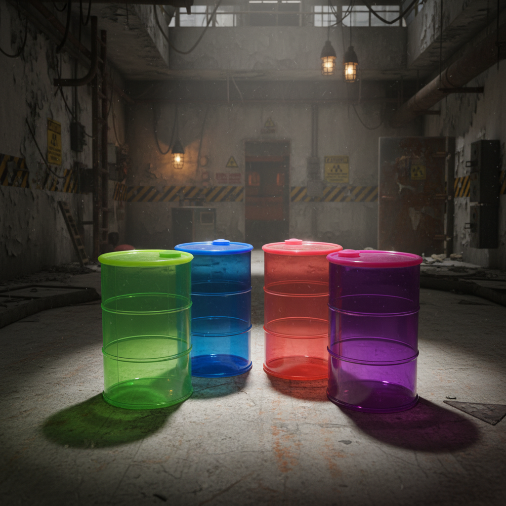 Vaso Radioactivos con Popote 1L
