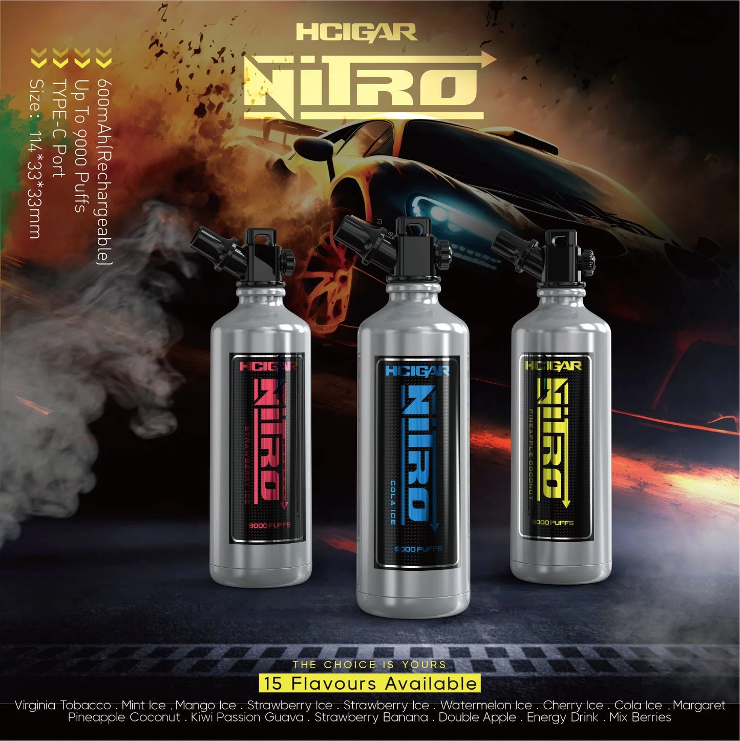 Nitro HCigar - 9,000 Caladas