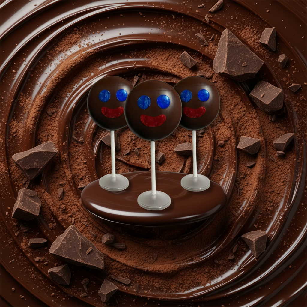 Dulcero Paleta Payaso Sencilla Café
