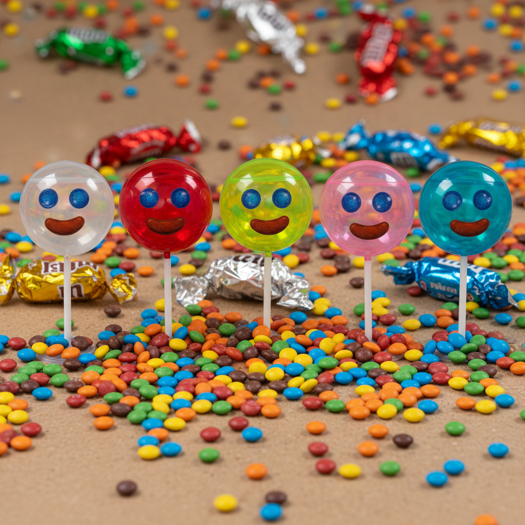Dulcero Paleta Payaso Sencilla Traslucida
