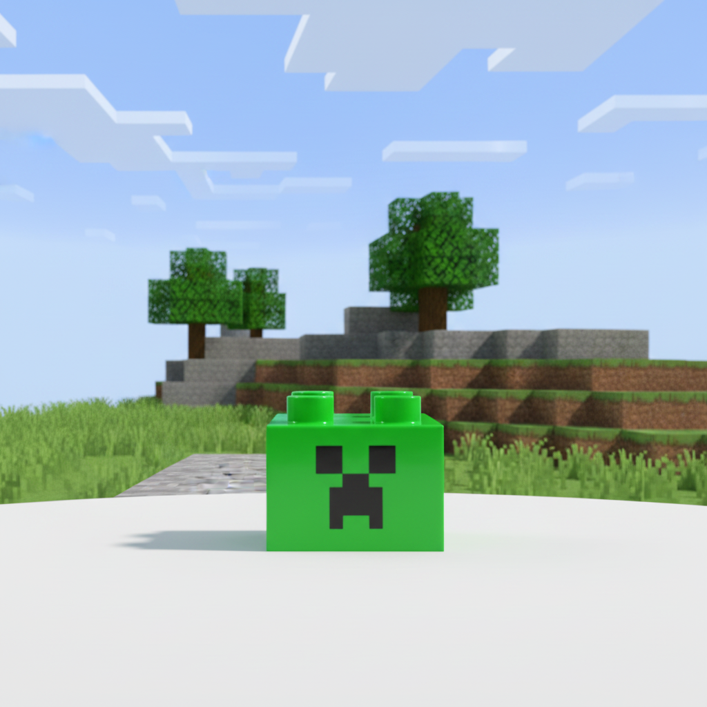 Dulcero Cubo Bloque de Lego Minecraft