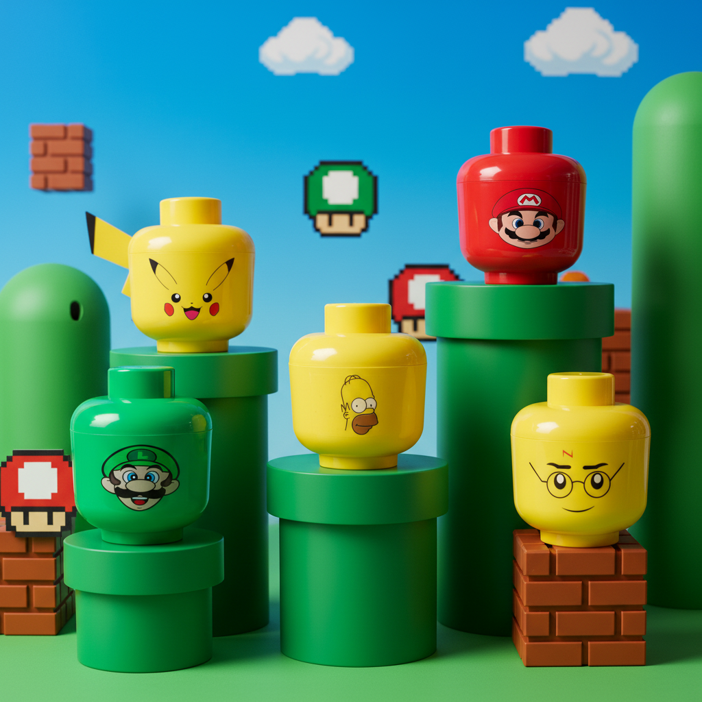 Dulcero Cabeza de Lego Niños