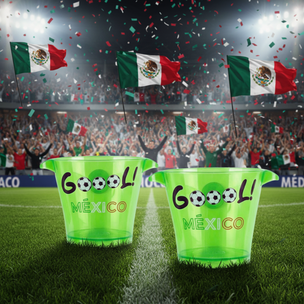 Hielera de Plastico para Bebidas Goool México