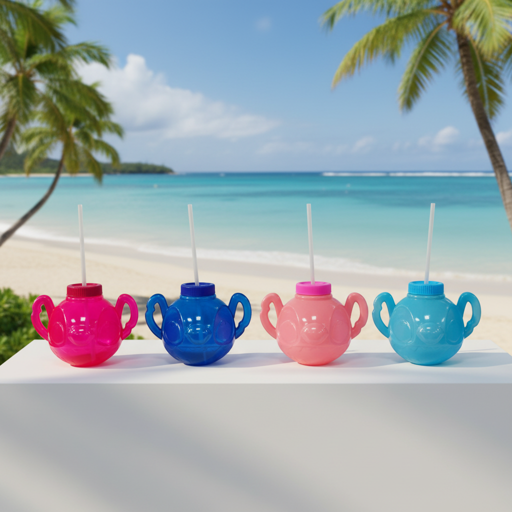 Vaso Stitch con Popote 1.2L