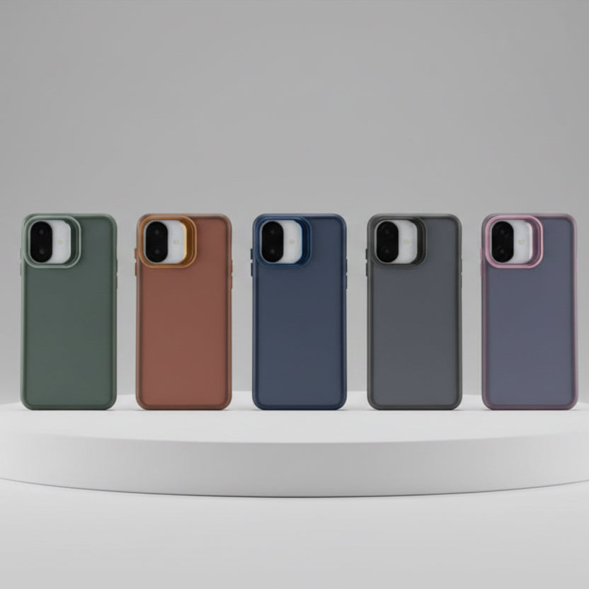 Funda Case Kimo Steel Fade para Android con Efecto Humo, y Stand Metálico de Cámara