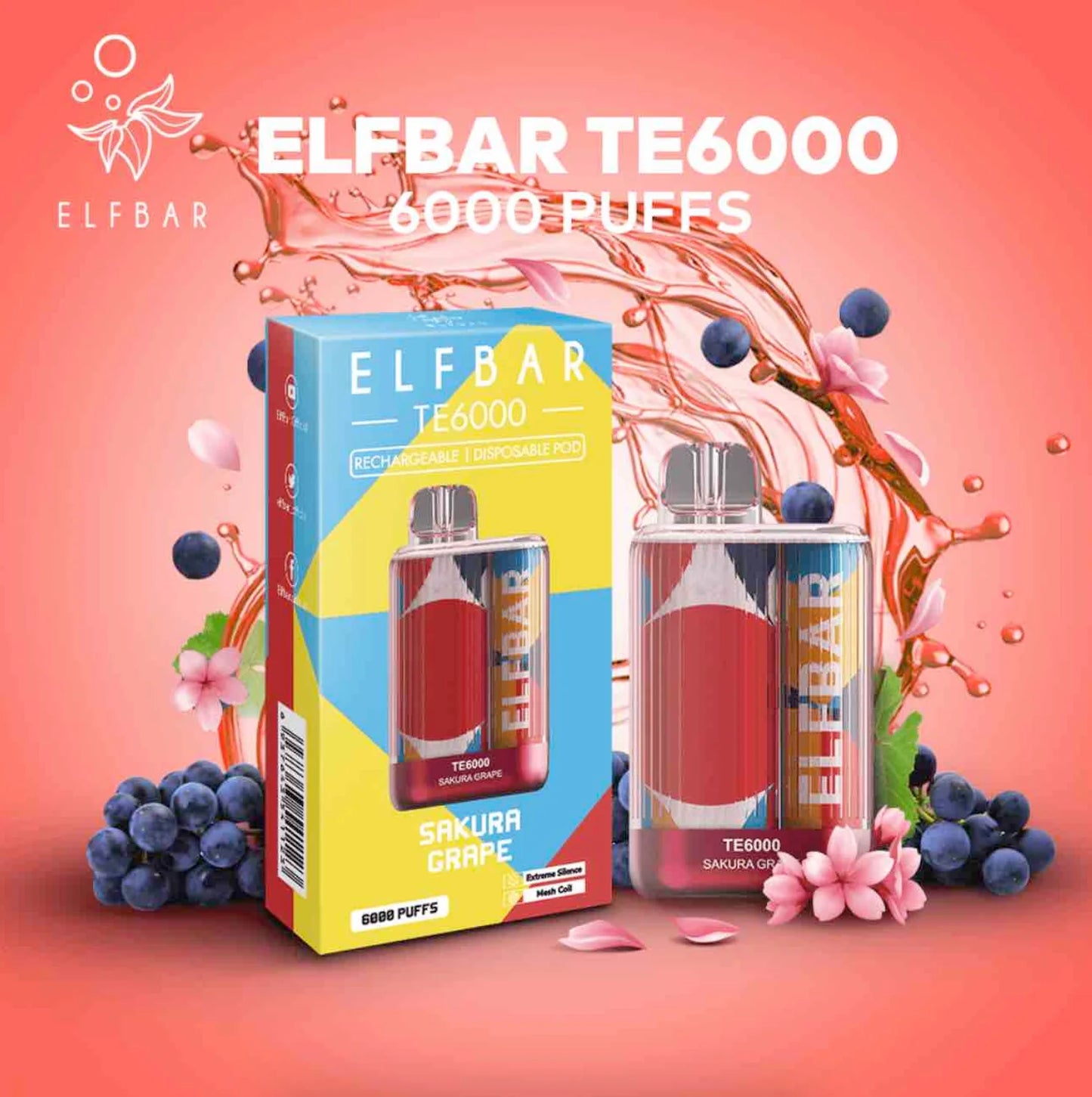 Elf Bar TE6000 - 6,000 Caladas