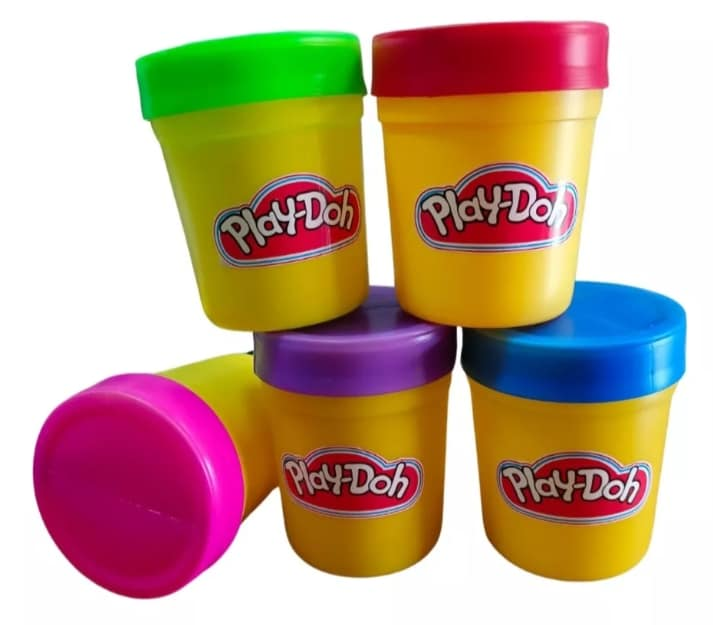 Bote Play Doh - 15 x 12 cm