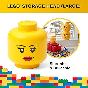 Cabeza Tipo Lego - 17 x 20 cm
