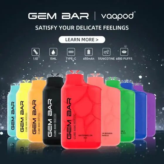 Gem bar Vaapod CUBE6000 - 6,000 Puffs
