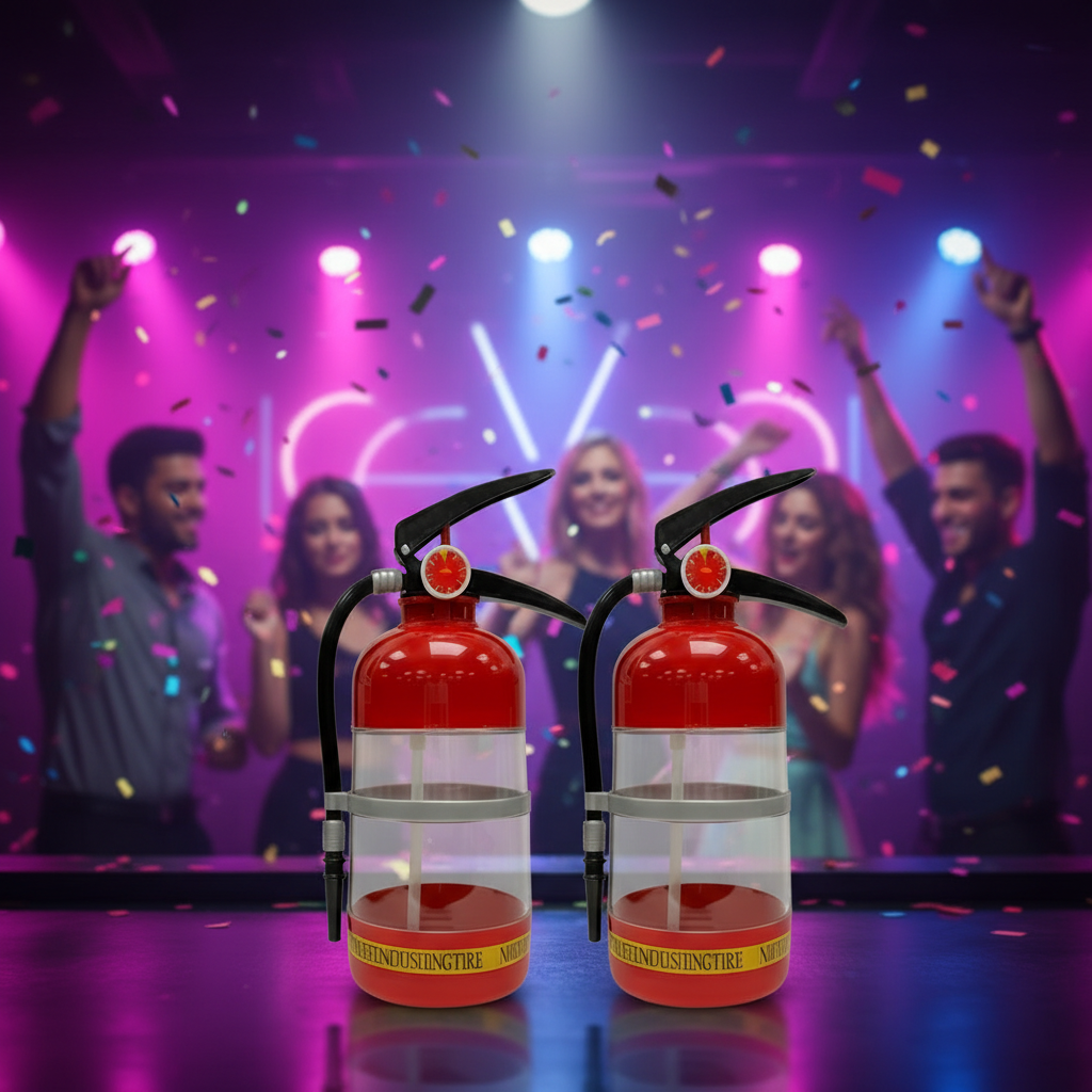 Dispensador de Bebidas en Forma de Extintor Fire Shot 2L Ideal para Eventos