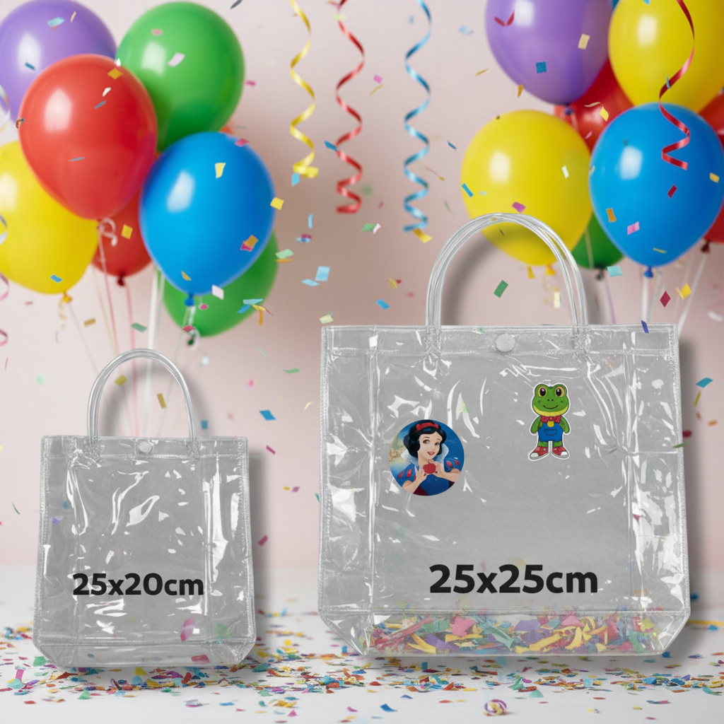 Bolsa de Hule con Broche Grande - 25 x 25 cm