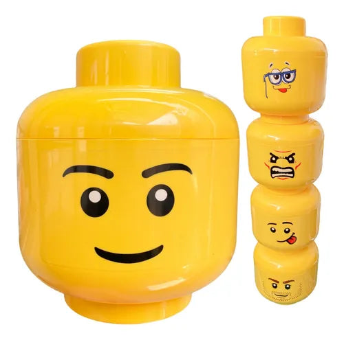 Cabeza Tipo Lego (17 x 20 cm)