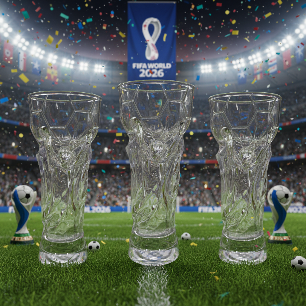 Vaso Copa Mundialista Transparente de Policarbonato 450ml