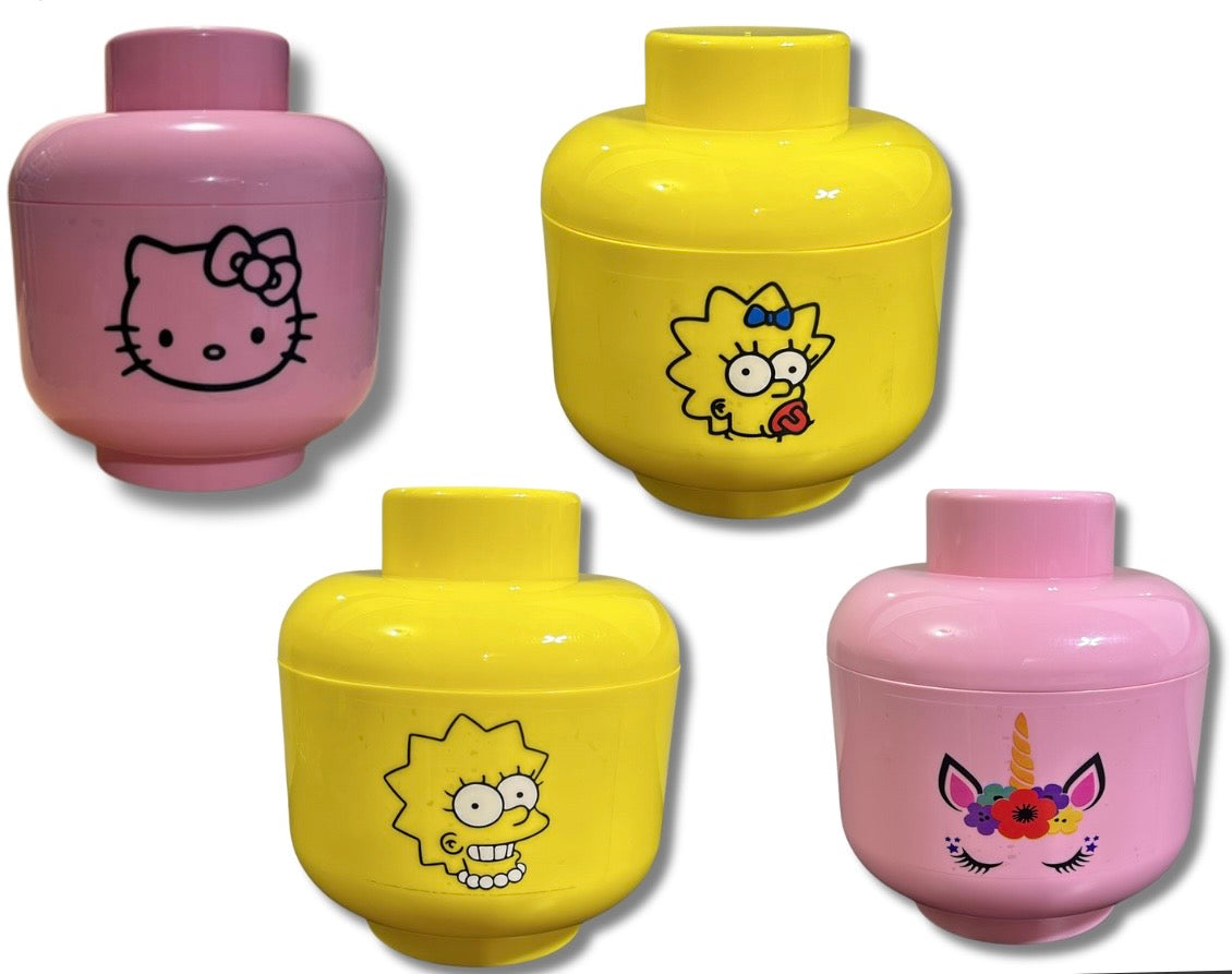 Cabeza Tipo Lego Niñas (17 x 20 cm)