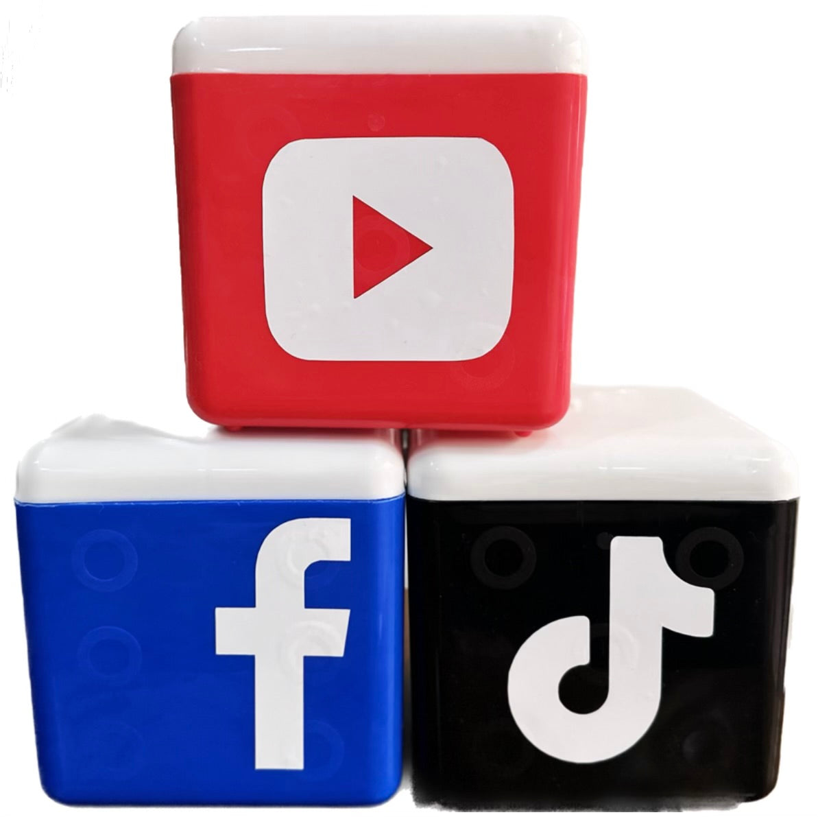 Cubo Contenedor Redes Sociales (15 cm)