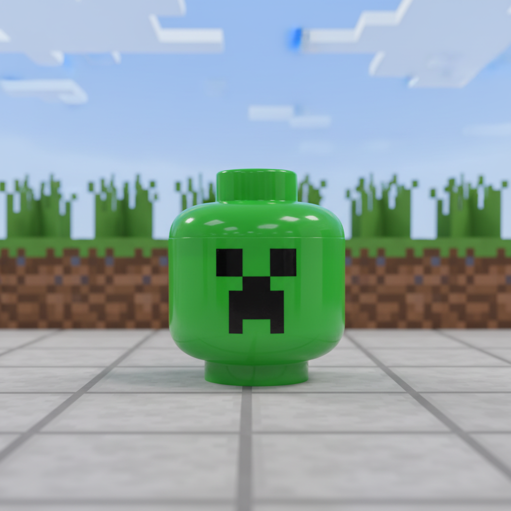 Dulcero Cabeza de Lego de Minecraft