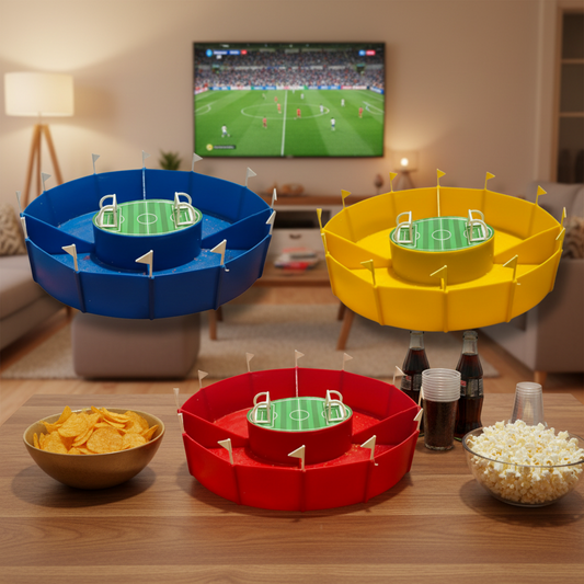 Botanero Estadio Mini Juego de Fútbol con Bandera, Porterías y Césped