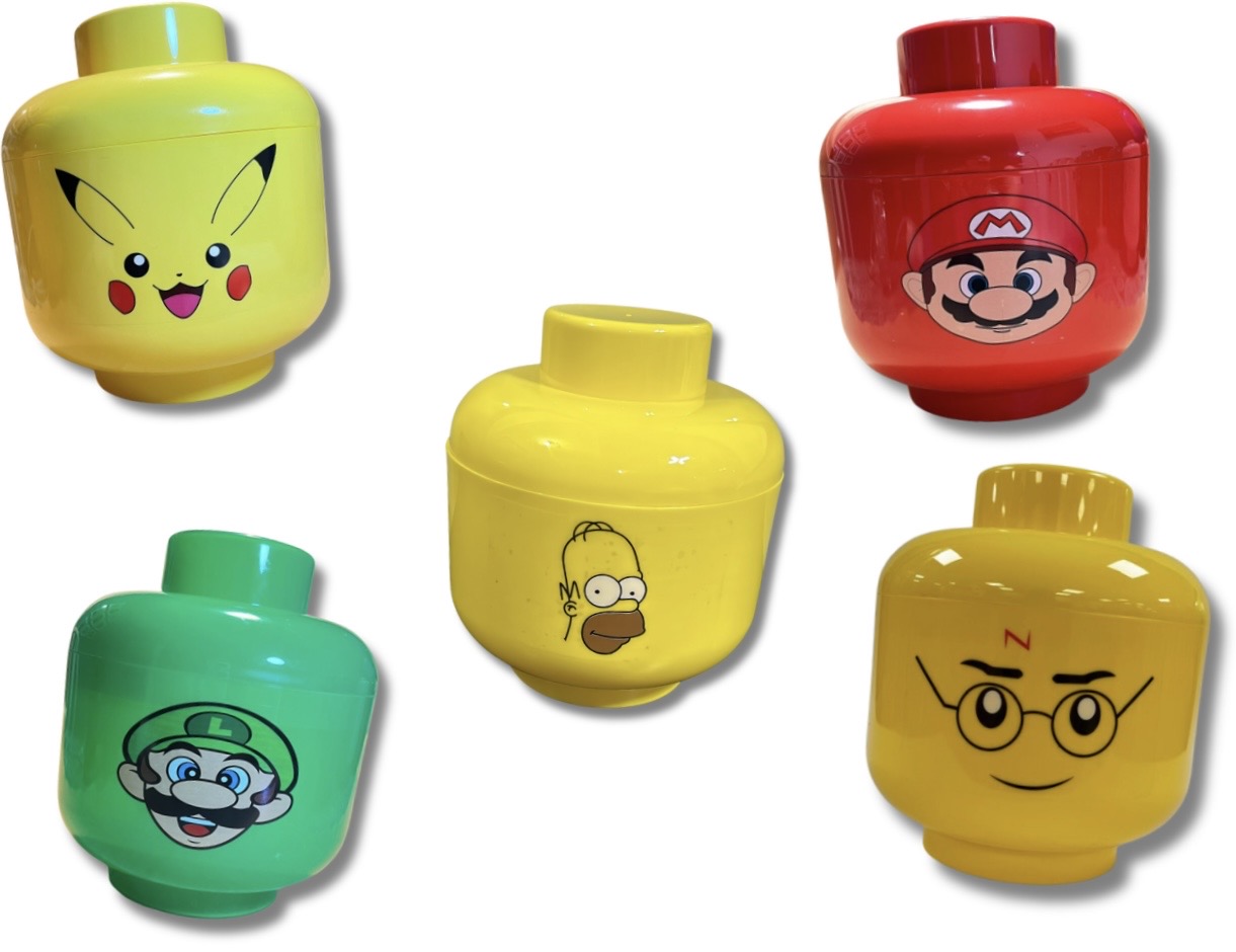 Cabeza Tipo Lego Niños (17 x 20 cm)