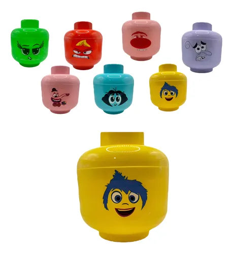 Cabeza Tipo Lego Intensamente (17 x 20 cm)