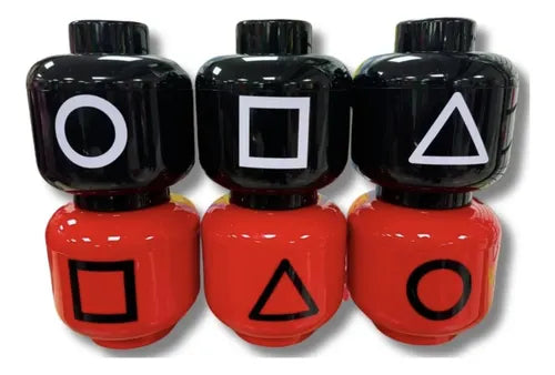 Cabeza Tipo Lego Juego de Calamar (17 x 20 cm)