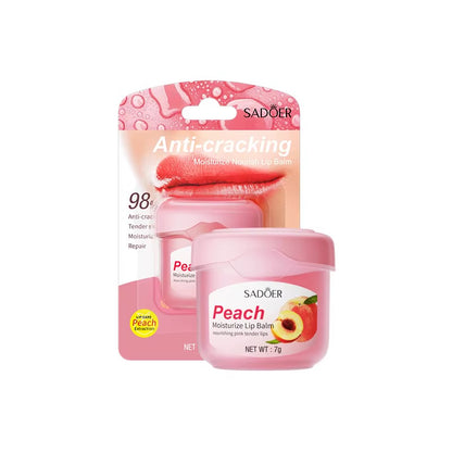 Balsamo labial en tarro con extracto de melocotón Sadoer 7g