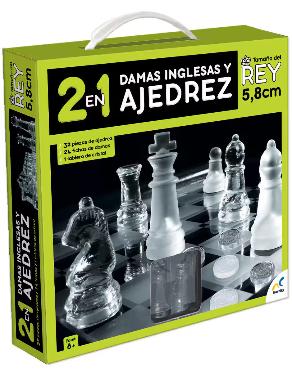 Ajedrez Vidrio - Juego de Mesa