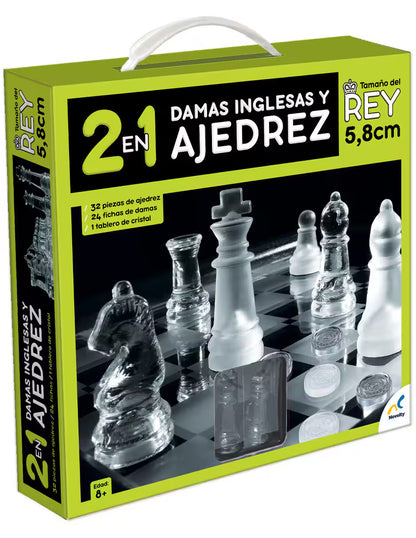 Ajedrez Vidrio - Juego de Mesa