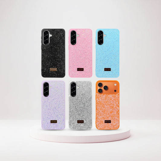 Funda Case Kimo Cristalline para iPhone y Android con Glitter, Textura Suave y Protección contra Golpes