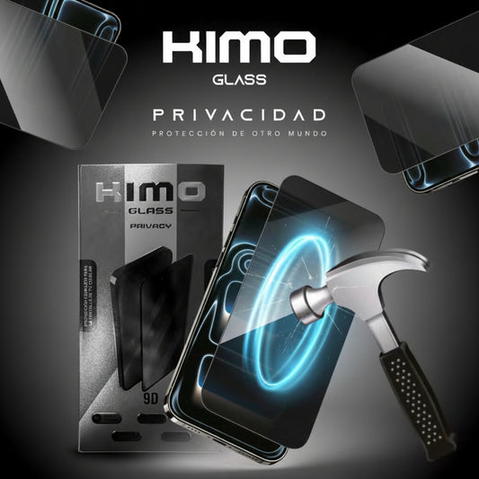 Mica de Privacidad Space Glass para iPhone y Android de Cristal Templado 9H con Protección para la Vista, Pantalla Irrompible, Antihumedad y Alta Sensibilidad