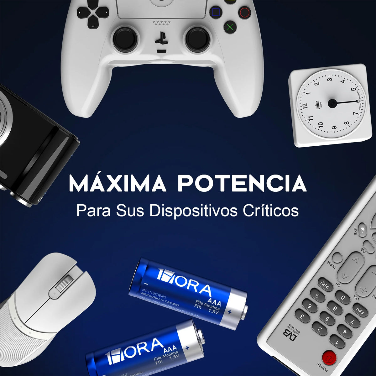 Paquete 4 Baterías Alcalinas AAA - 1 Hora