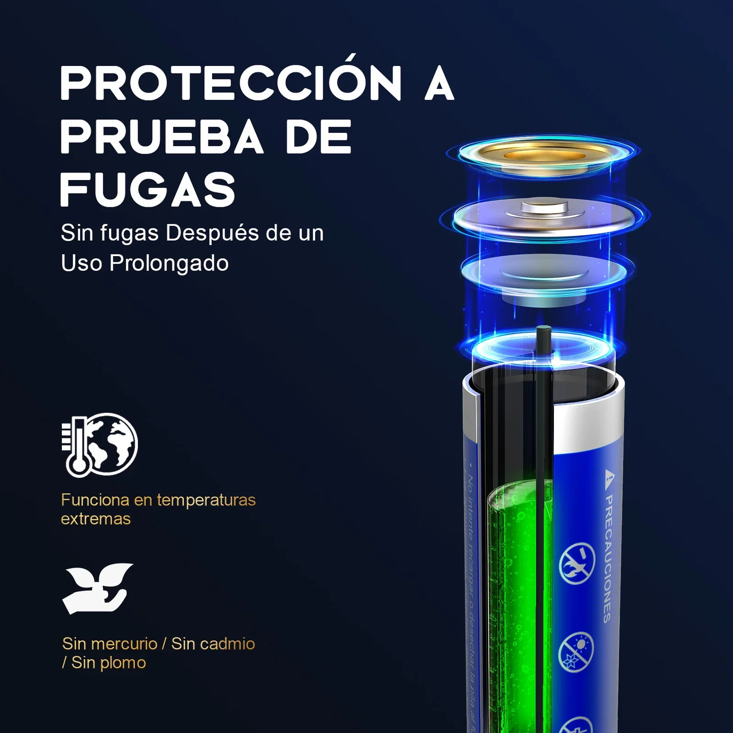 Paquete 4 Baterías Alcalinas AAA - 1 Hora