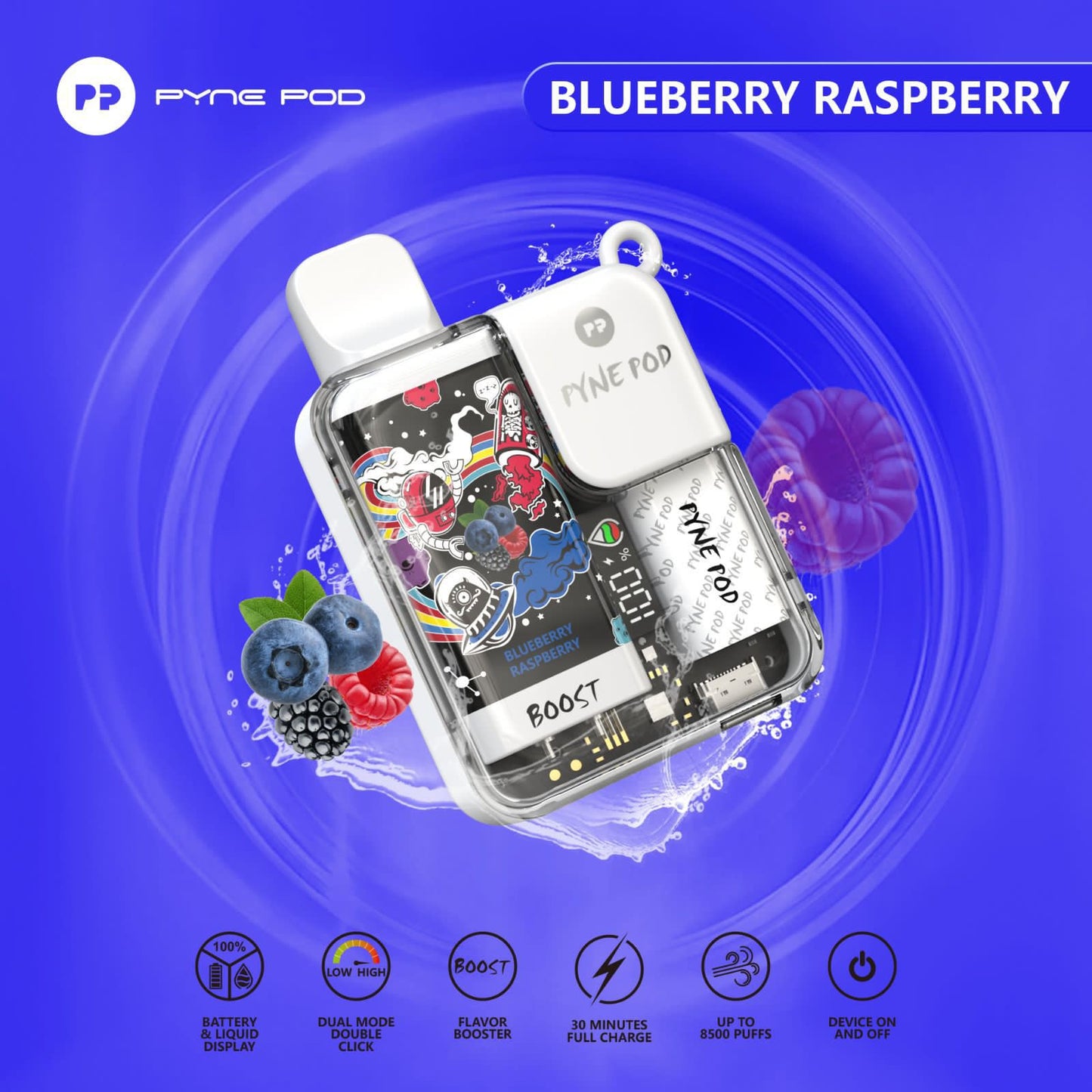 Pyne Pod Boost - 8,500 Puffs
