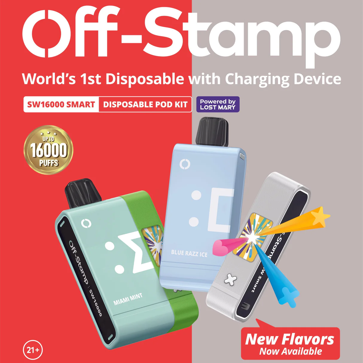 Lost Mary Off-Stamp SW16000 - 16,000 Puffs