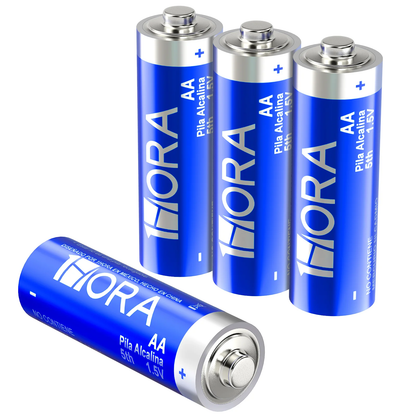 Paquete 4 Baterías Alcalinas AA - 1 Hora