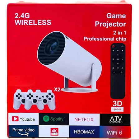Proyector Inteligente 2 en 1 Ultra HD Professional Chip 3D Games