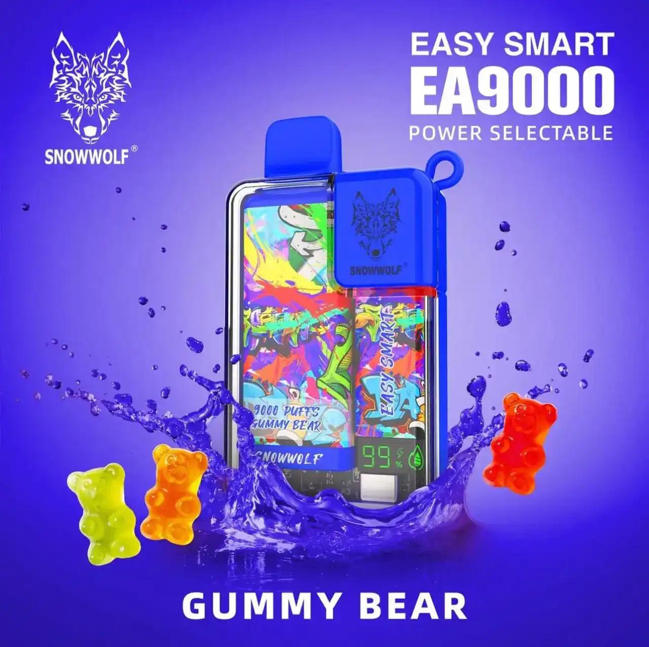 SnowWolf Easy Smart EA9000 - 9,000 Puffs