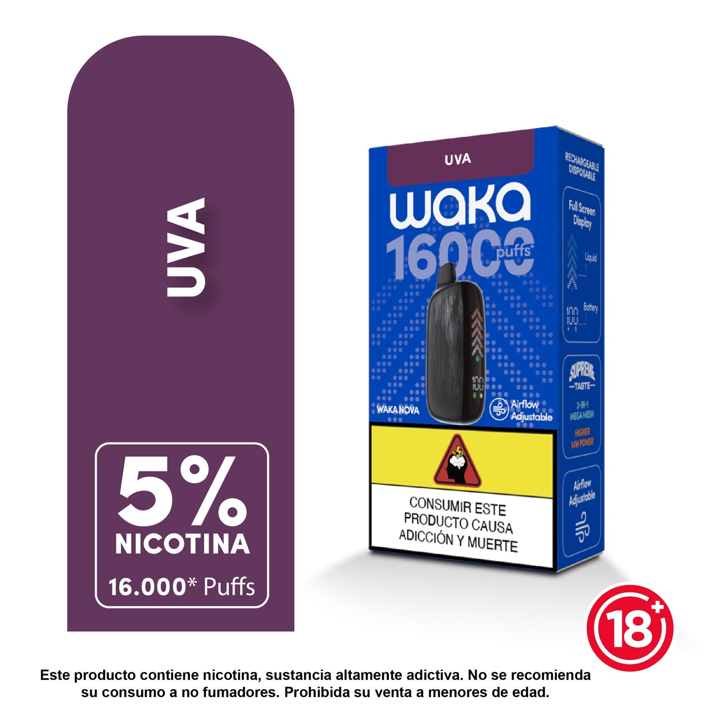 Waka Nova 16000 - 16,000 Puffs