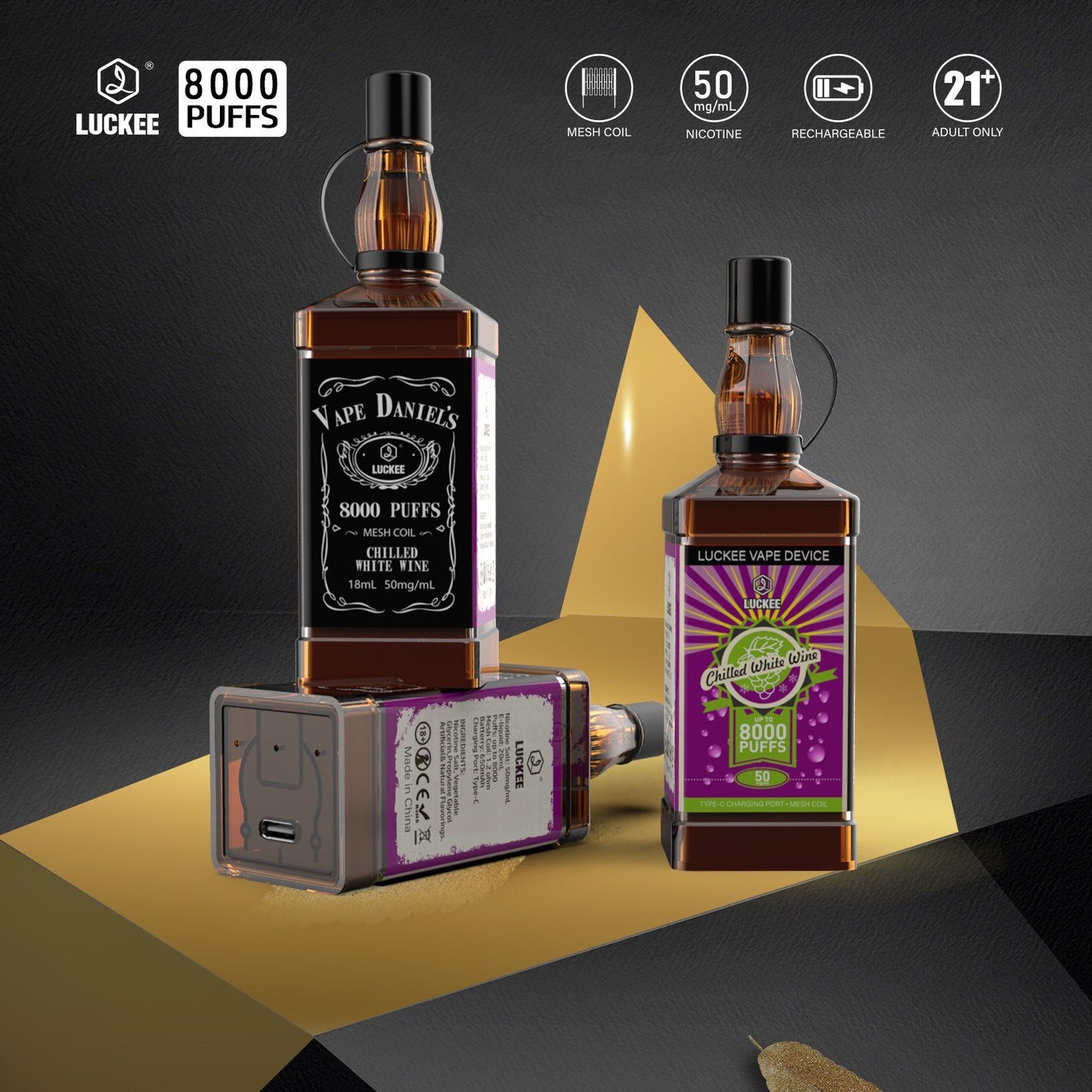 Luckee Vape Daniels - 8,000 Puffs