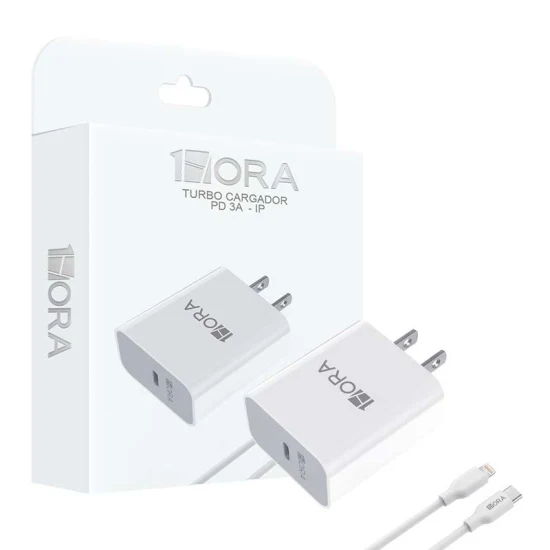Combo Cargador C a Lightning 20W - 1 Hora