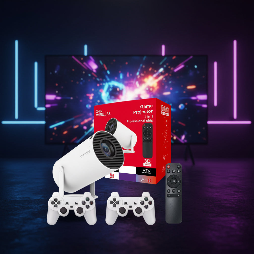 Proyector Inteligente 2 en 1 Ultra HD Professional Chip 3D Games