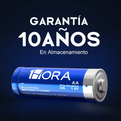 Paquete 4 Baterías Alcalinas AA - 1 Hora