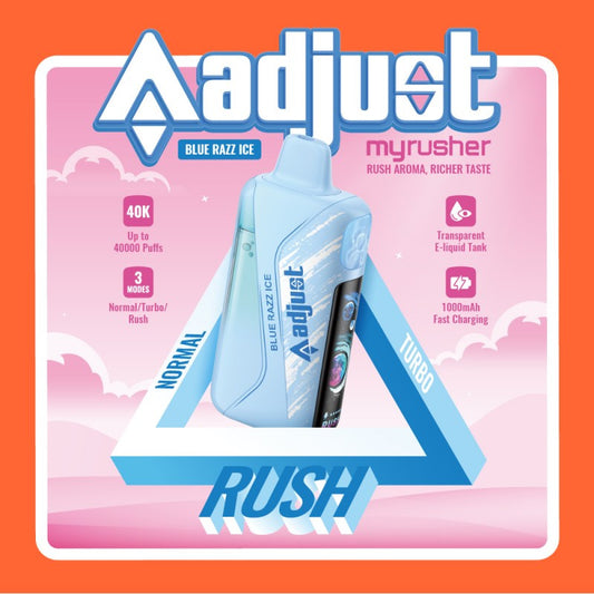 Adjust myrusher - 40,000 Puffs
