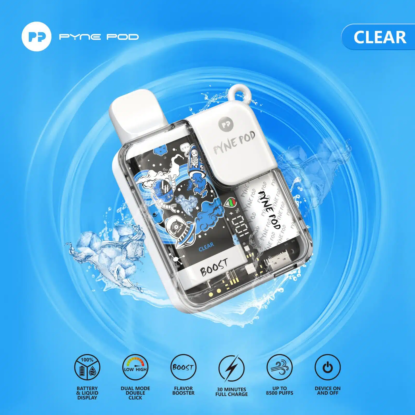 Pyne Pod Boost - 8,500 Puffs