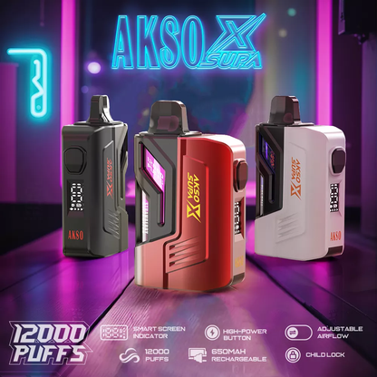 Hcigar Akso Supa X - 12,000 Puffs