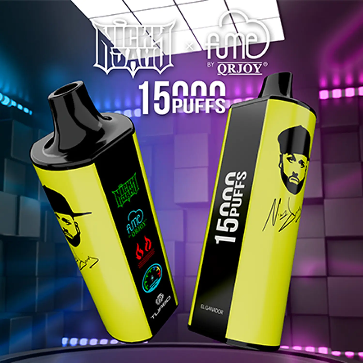 Fume by QRJOY Nicky Jam - 15,000 Puffs